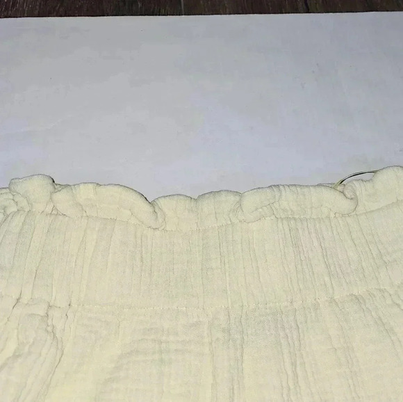 VICI Yellow Paperbag Waist 100% Cotton Womens Shorts‎ Sz Small - Picture 4 of 12